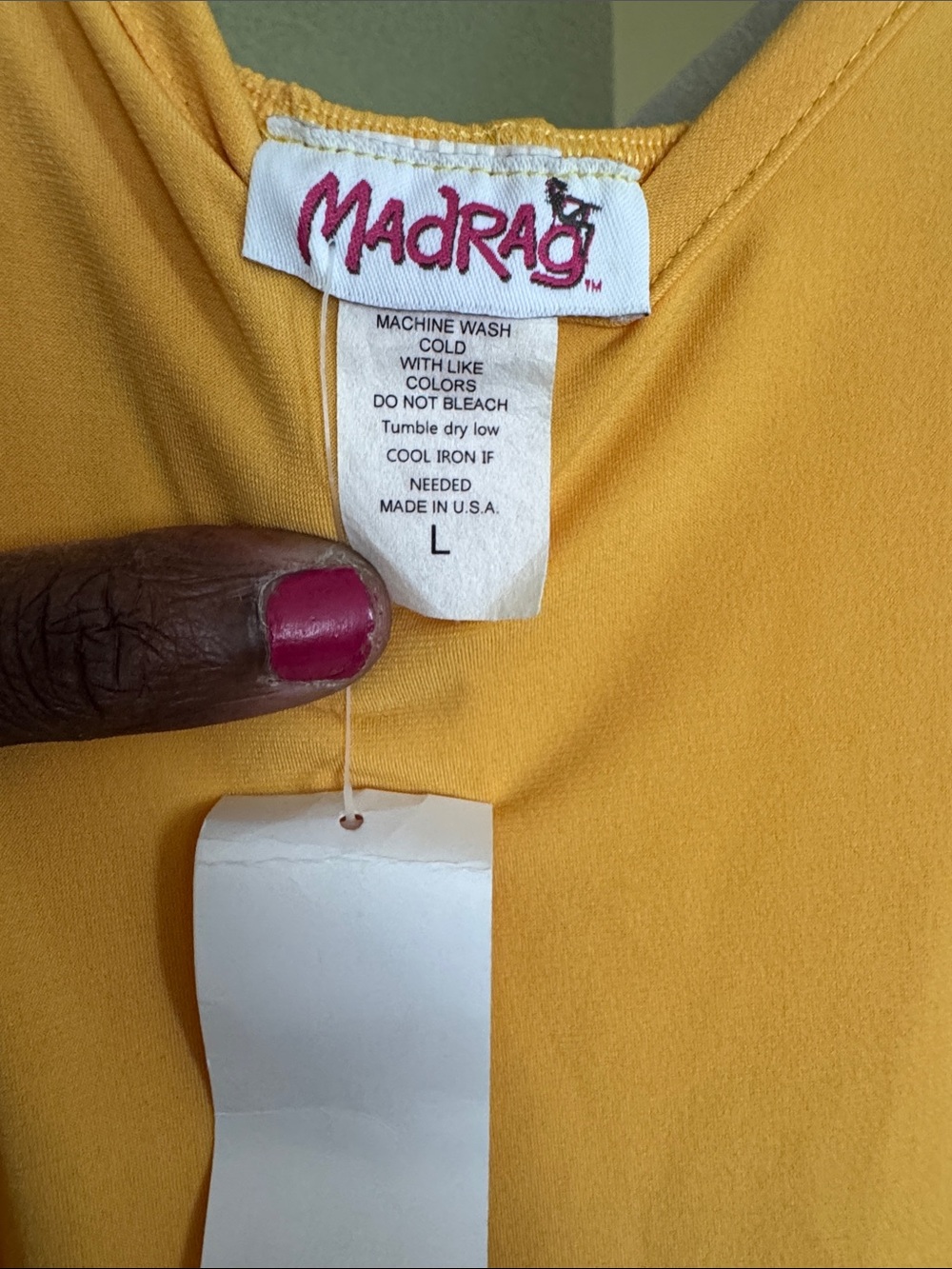 Yellow Ruffle Slip Dress - Picture 6 of 7